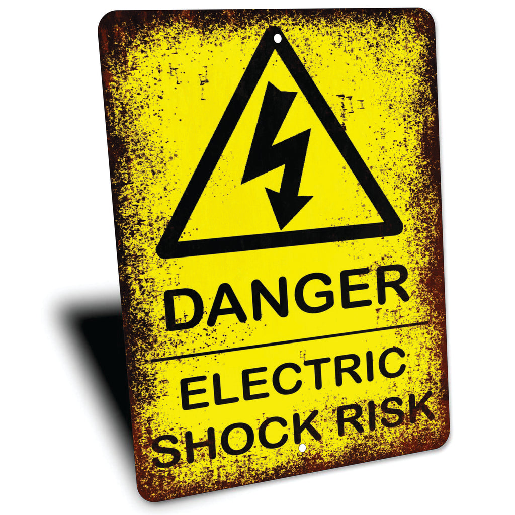 PLACA DANGER ELECTRIC SHOCK RISK