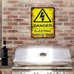 PLACA DANGER ELECTRIC SHOCK RISK