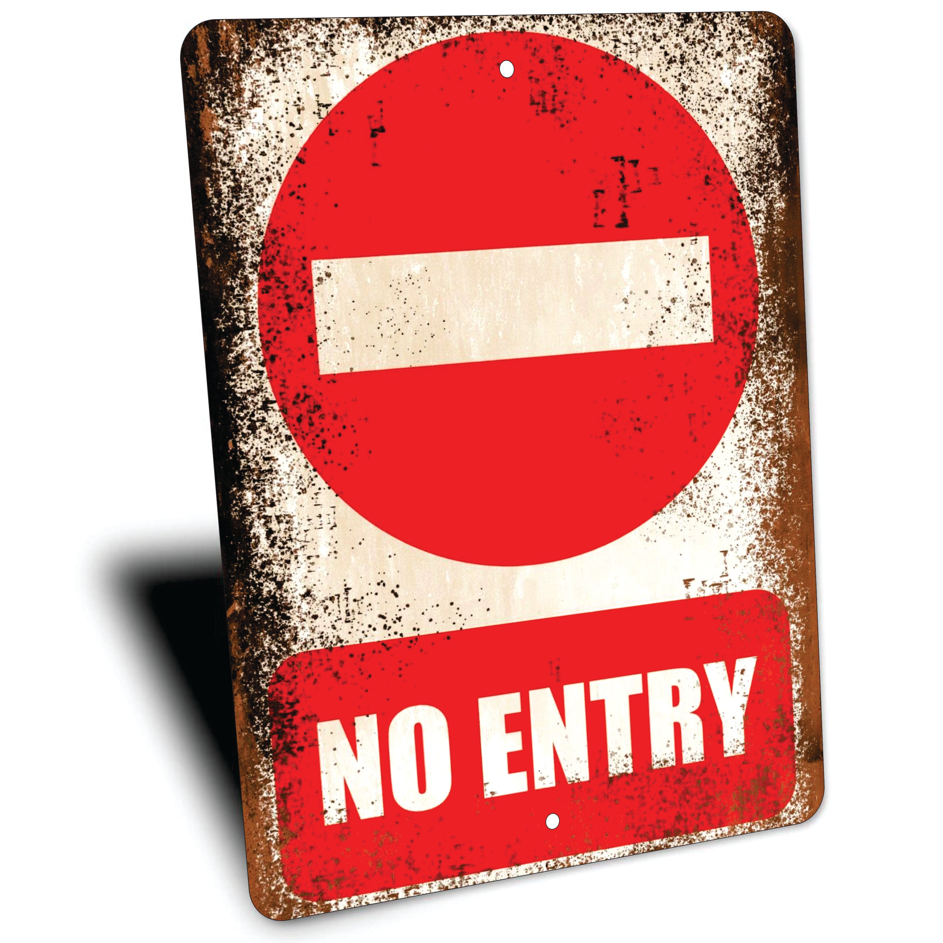 PLACA NO ENTRY