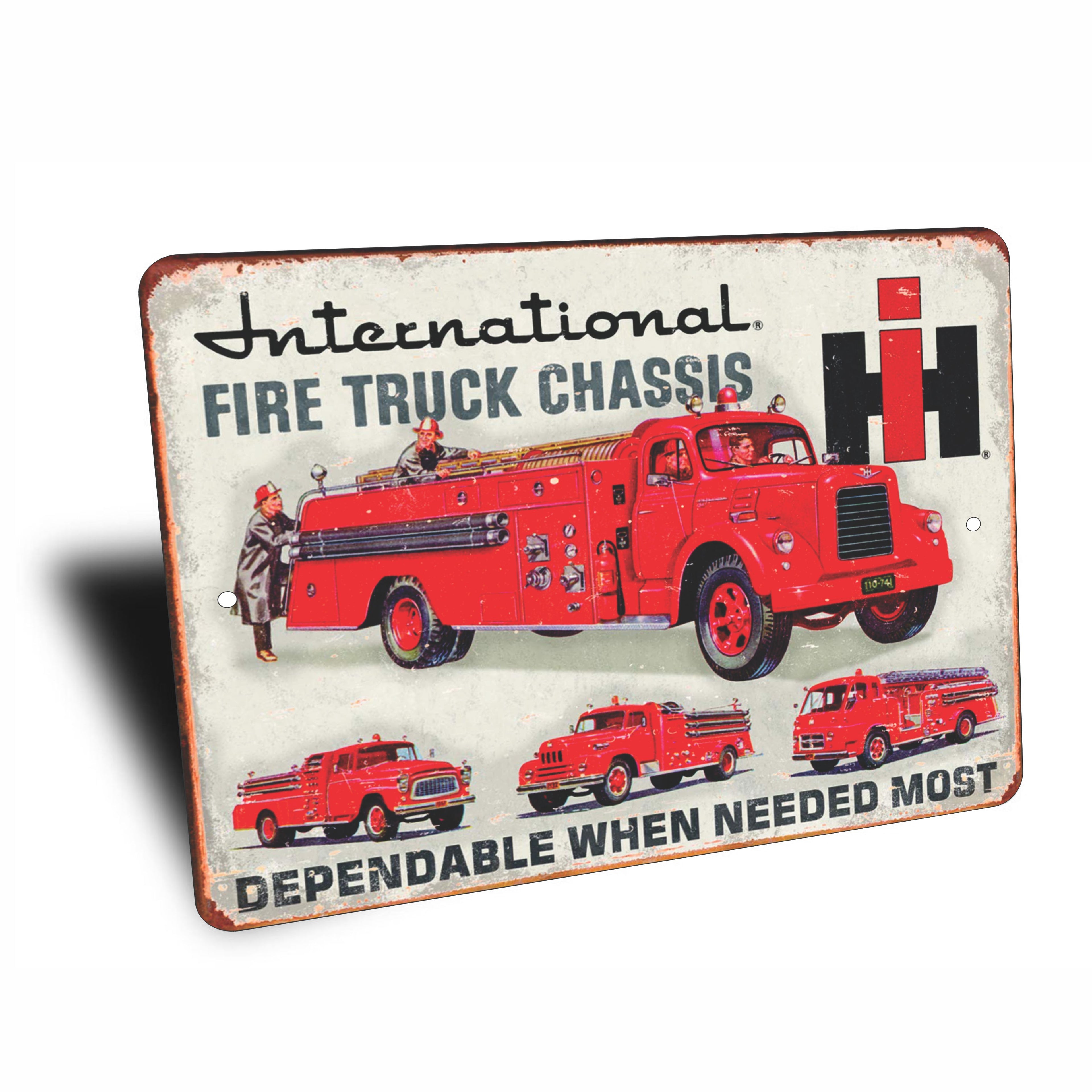 PLACA FIRE TRUCK CHASSIS