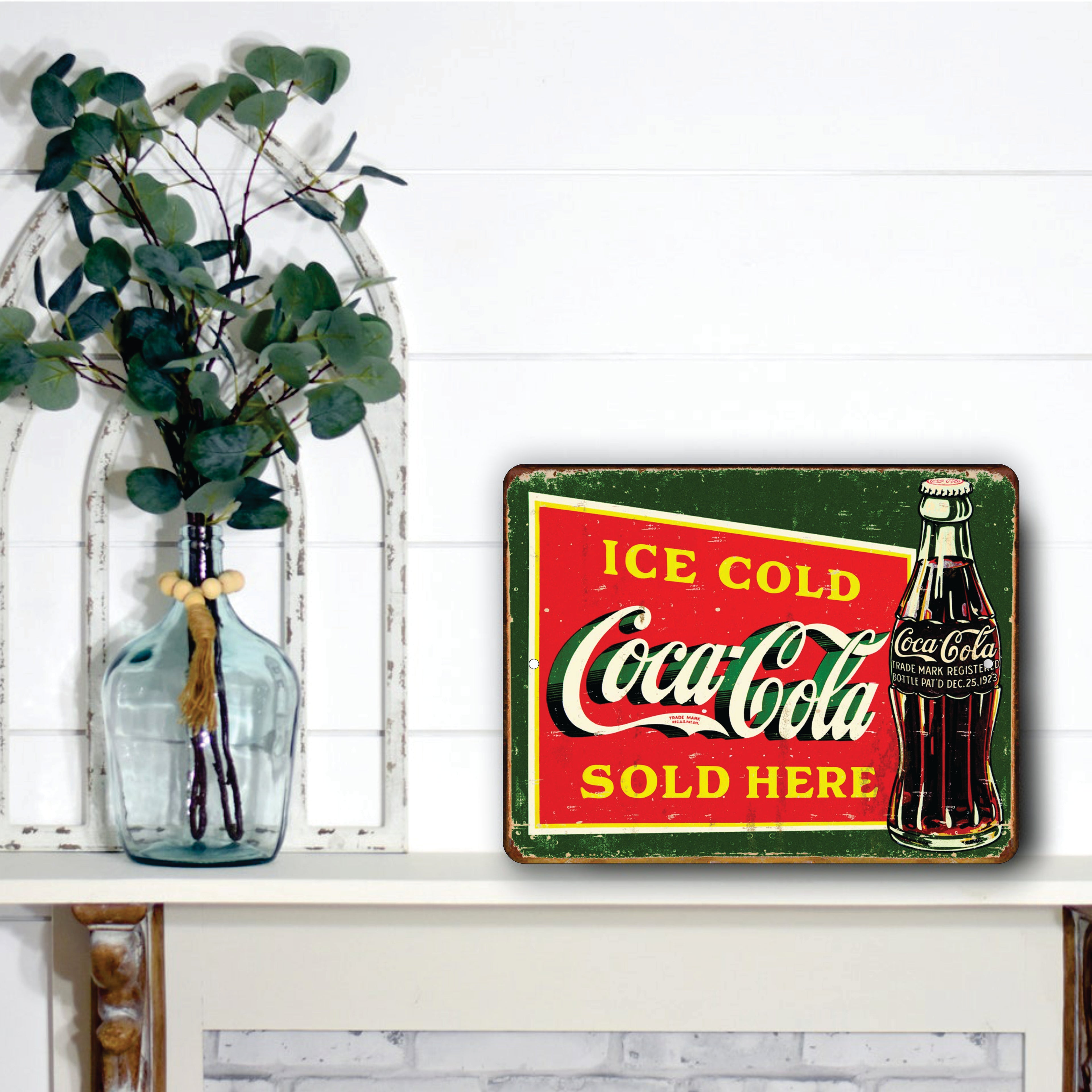 PLACA COCA-COLA SOLD HERE