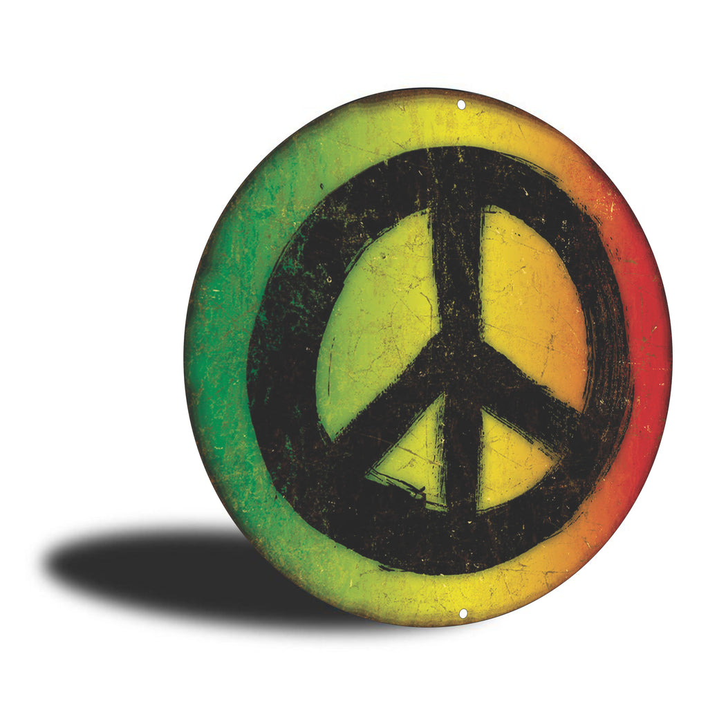 PLACA CIRCULAR PEACE