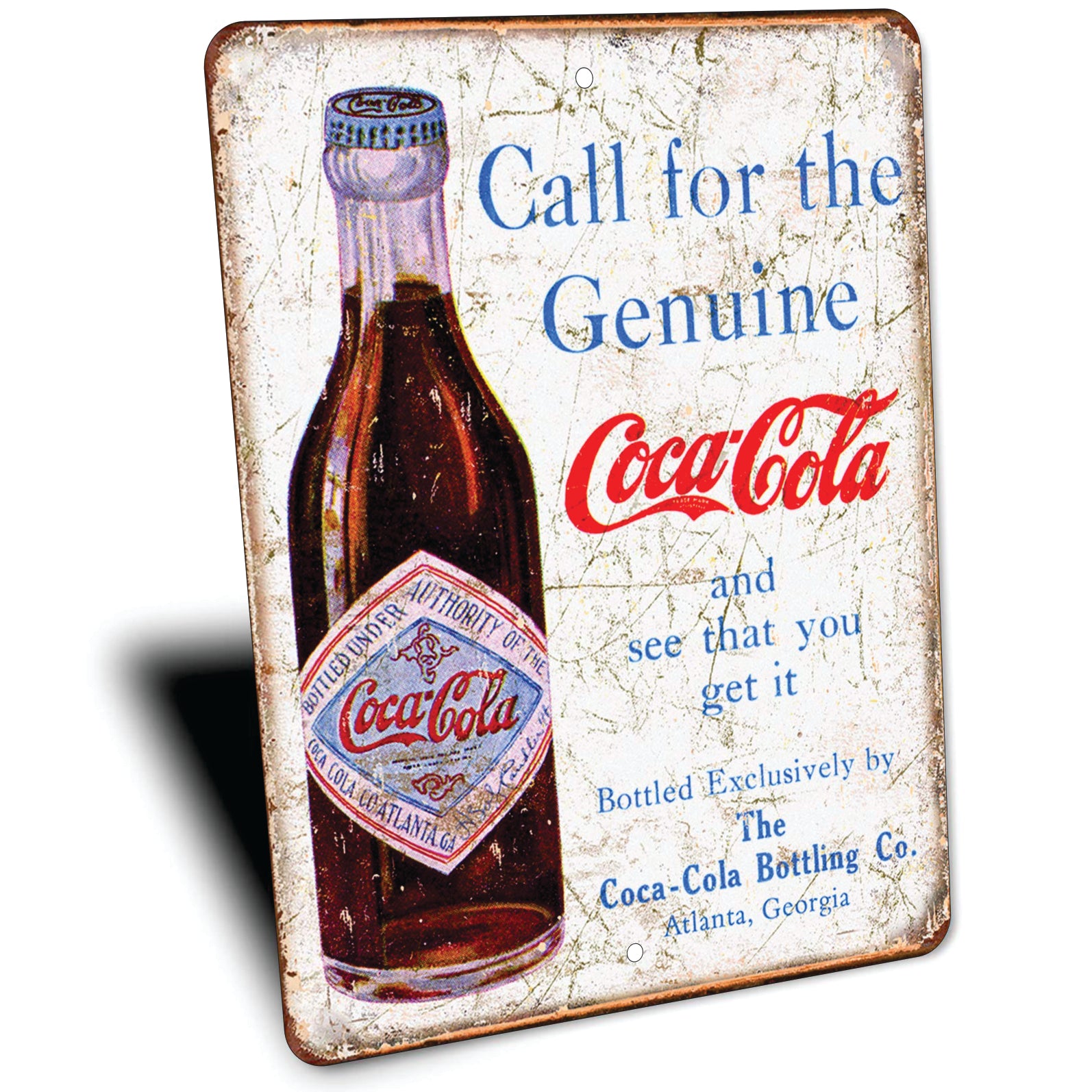 PLACA COCA-COLA BOTELLA