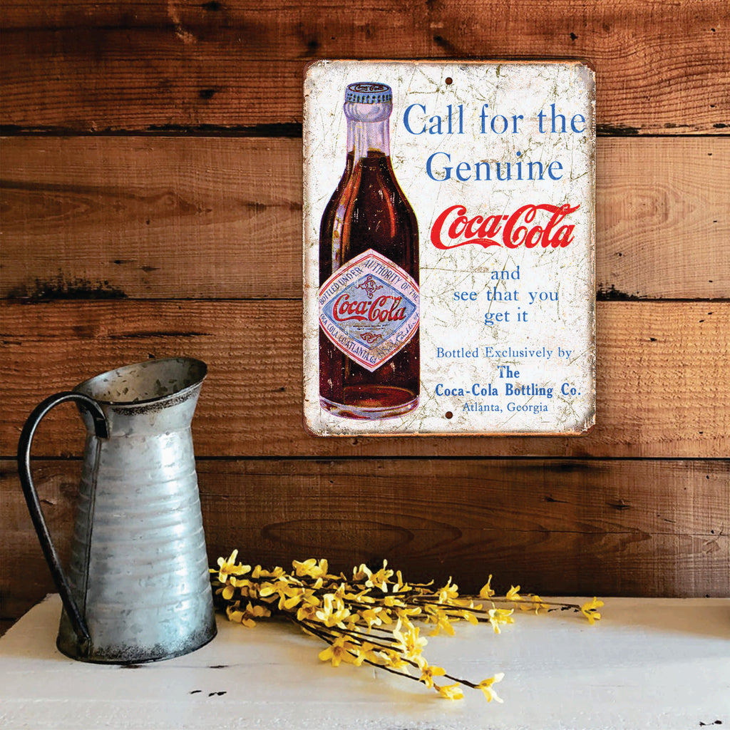 PLACA COCA-COLA BOTELLA