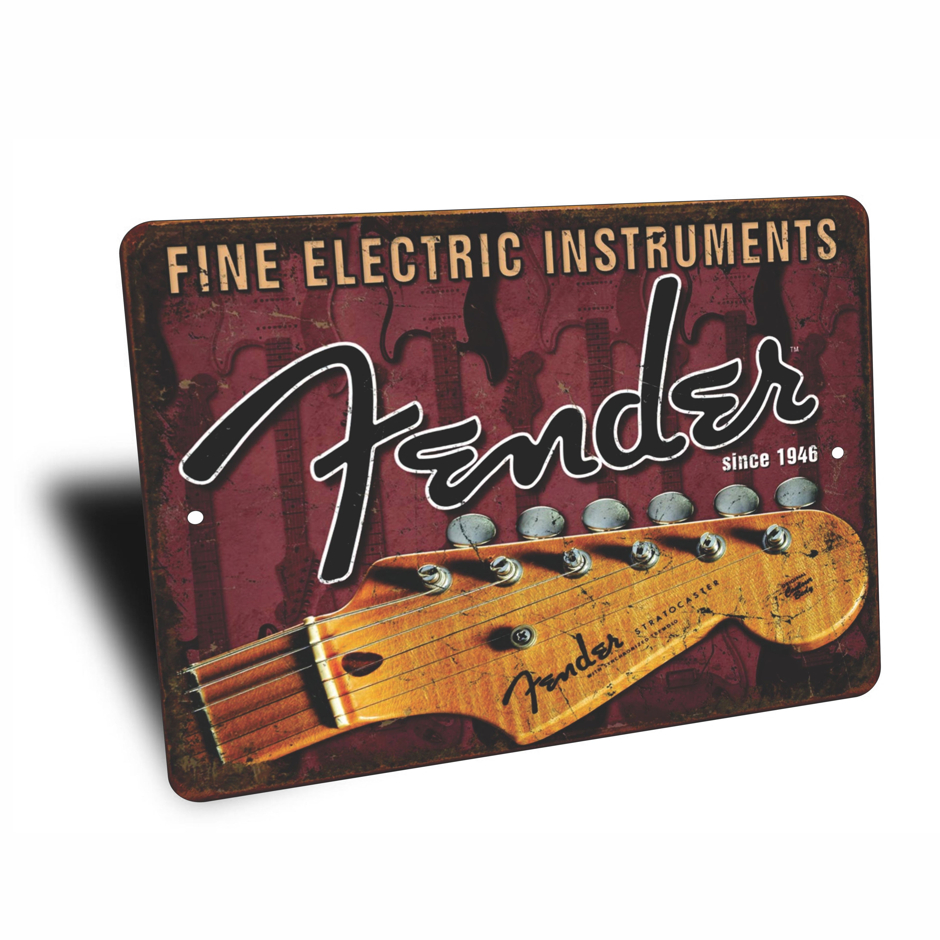 PLACA FENDER GUITARRA
