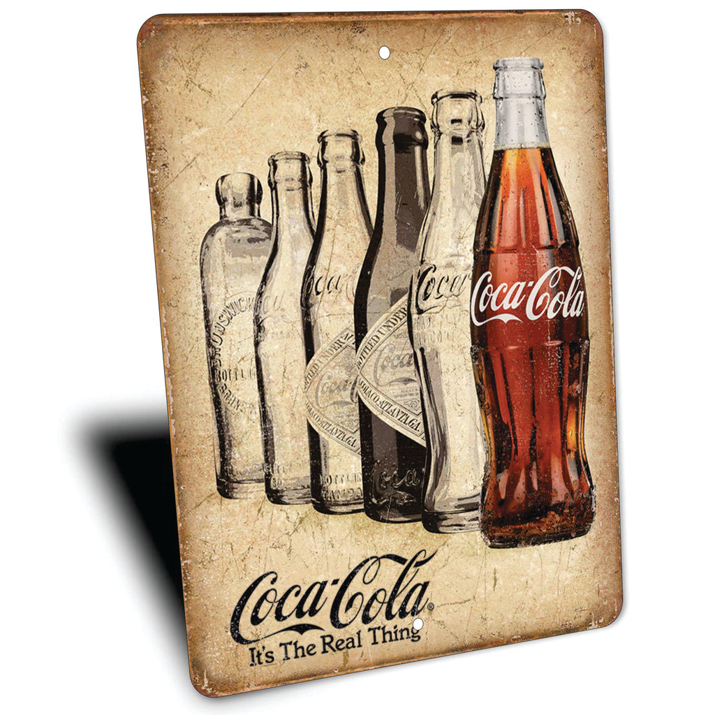 PLACA COCA-COLA BOTELLAS