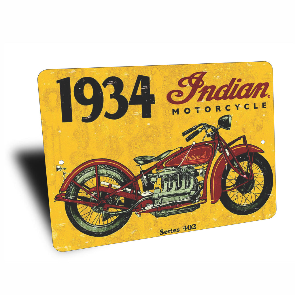 PLACA INDIAN MOTORCYLE 1934