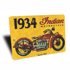 PLACA INDIAN MOTORCYLE 1934