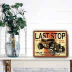 PLACA LAST STOP HOT ROD REPAIR