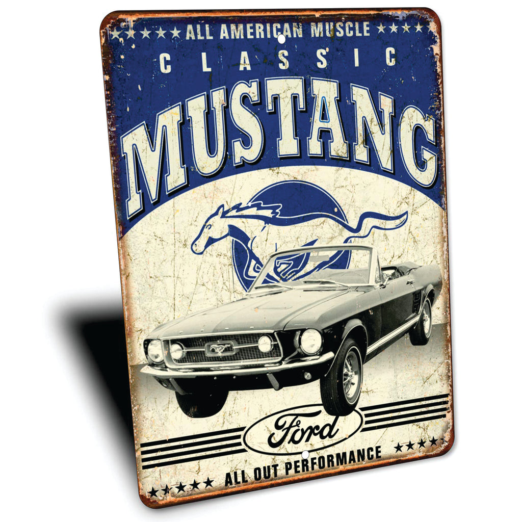 PLACA FORD MUSTANG