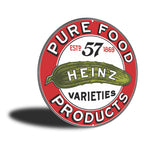 PLACA CIRCULAR PURE FOOD HEINZ