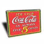 PLACA COCA-COLA AS ALWAYS