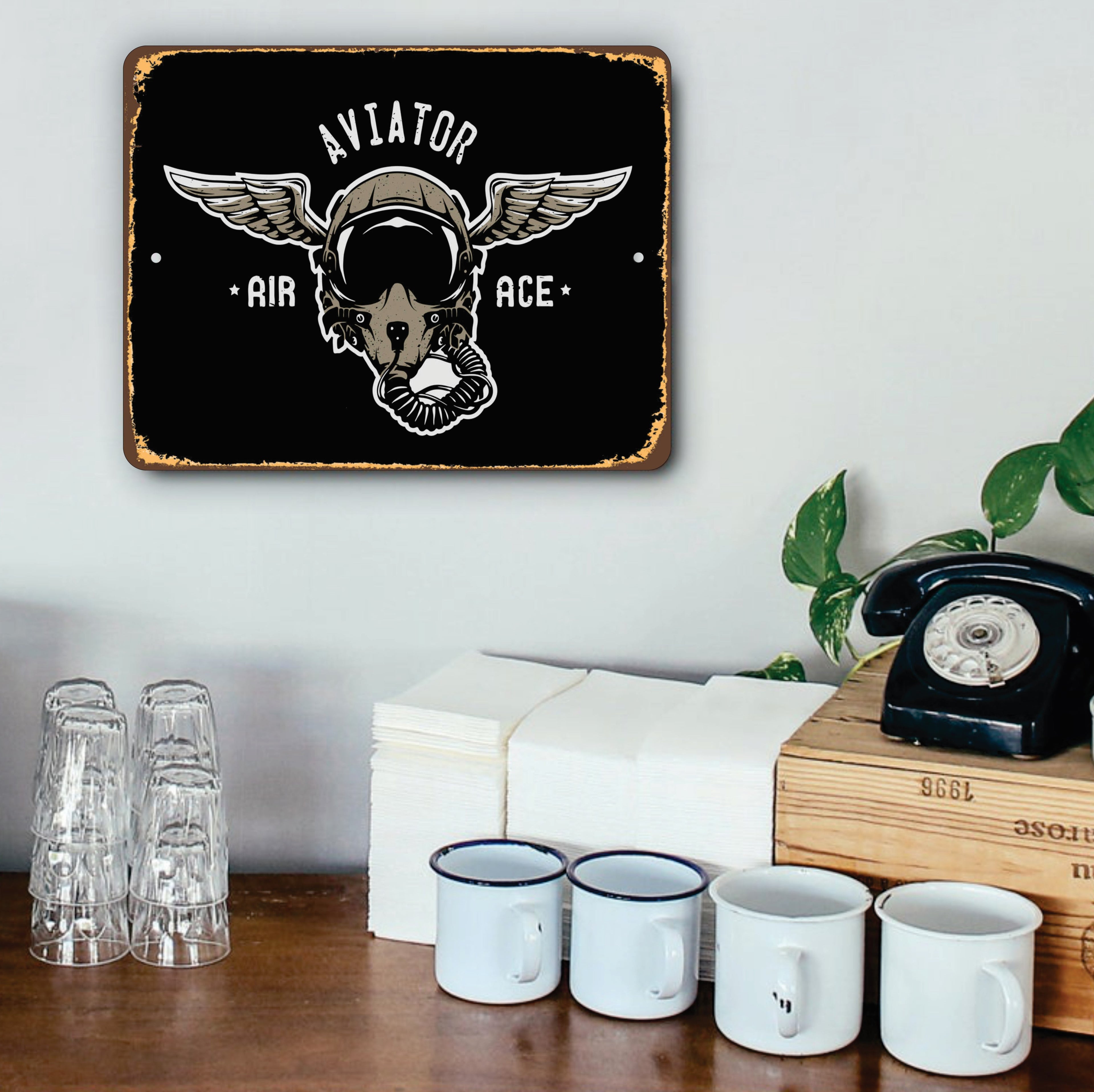 PLACA AVIATOR AIR ACE