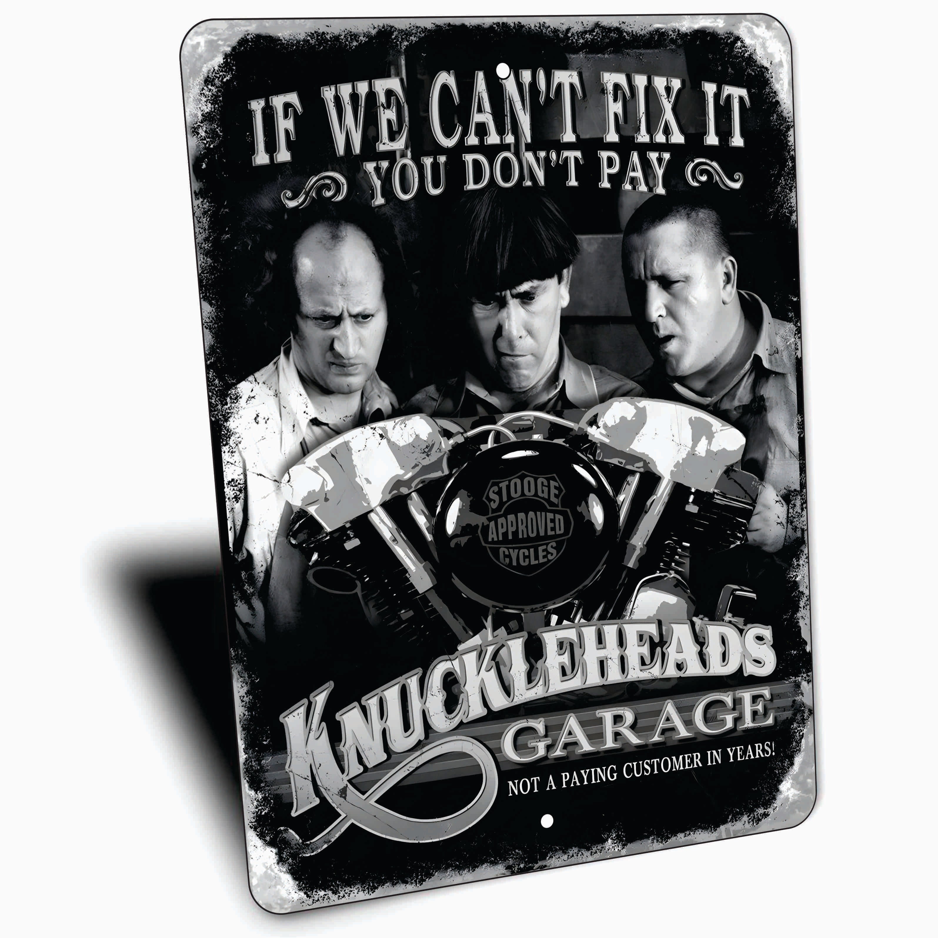 PLACA LOS TRES CHIFLADOS