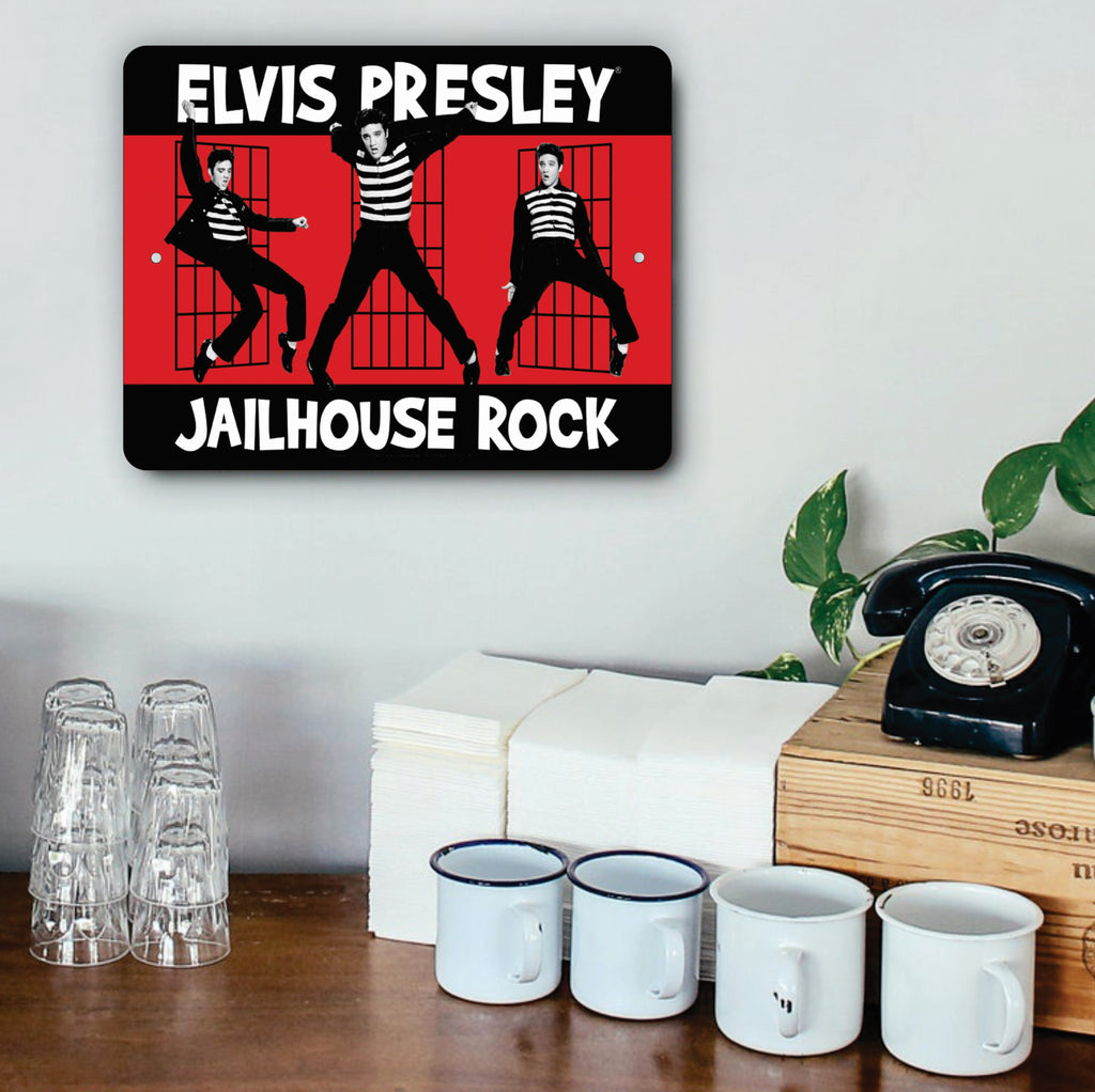 PLACA ELVIS PRESLEYJAILHOUSE ROCK