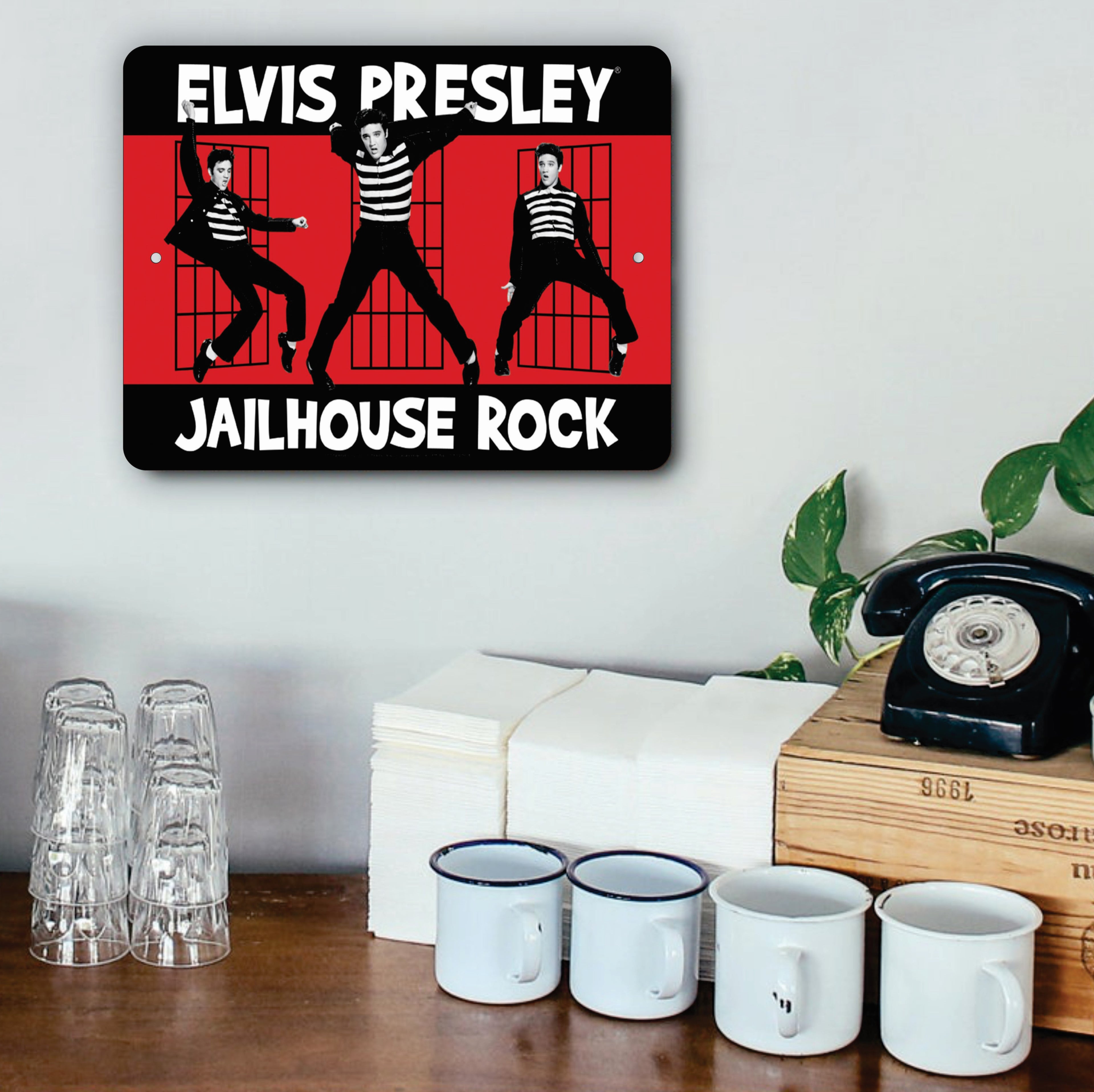 PLACA ELVIS PRESLEYJAILHOUSE ROCK