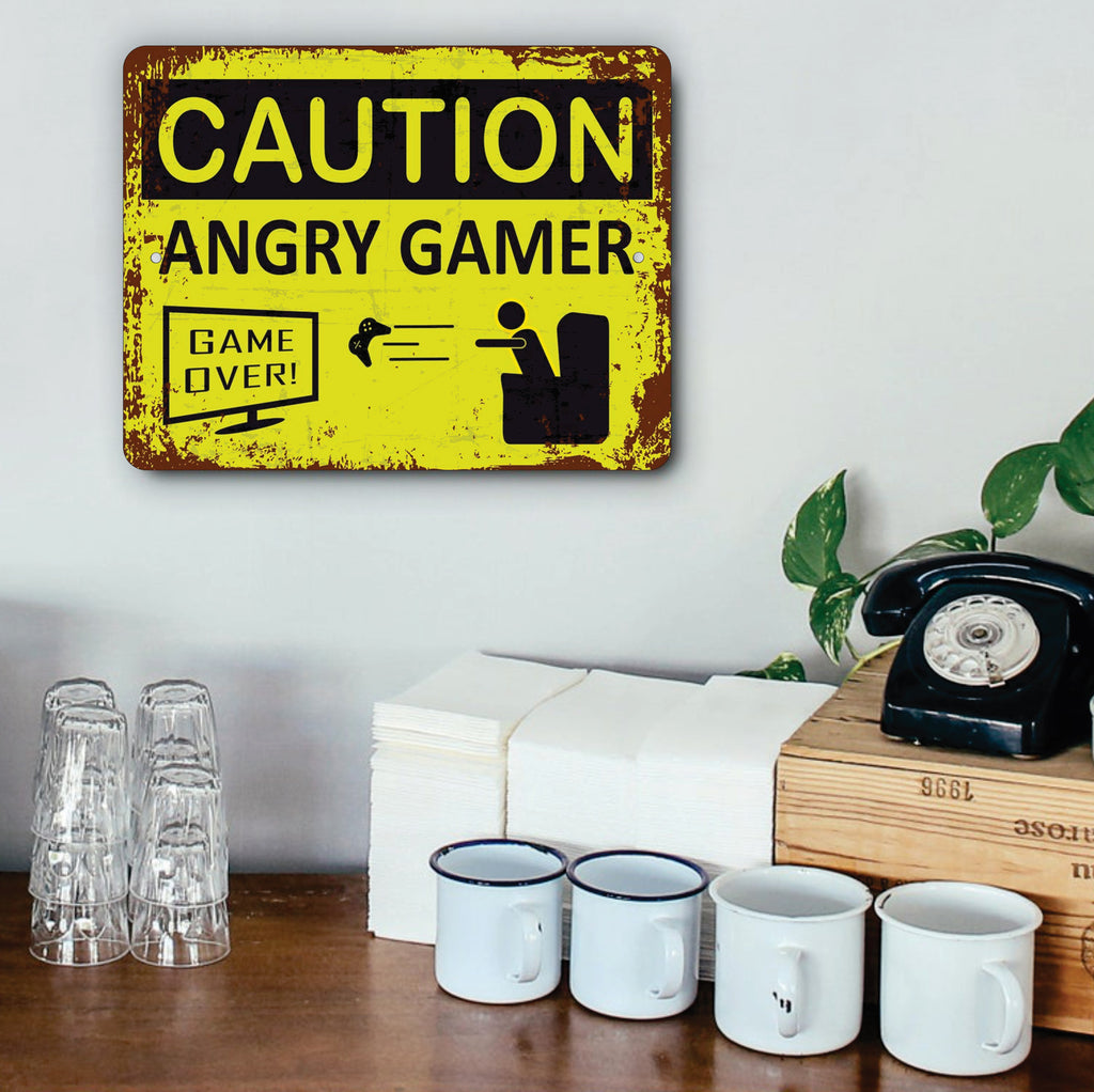 PLACA CAUTION GAME OVER