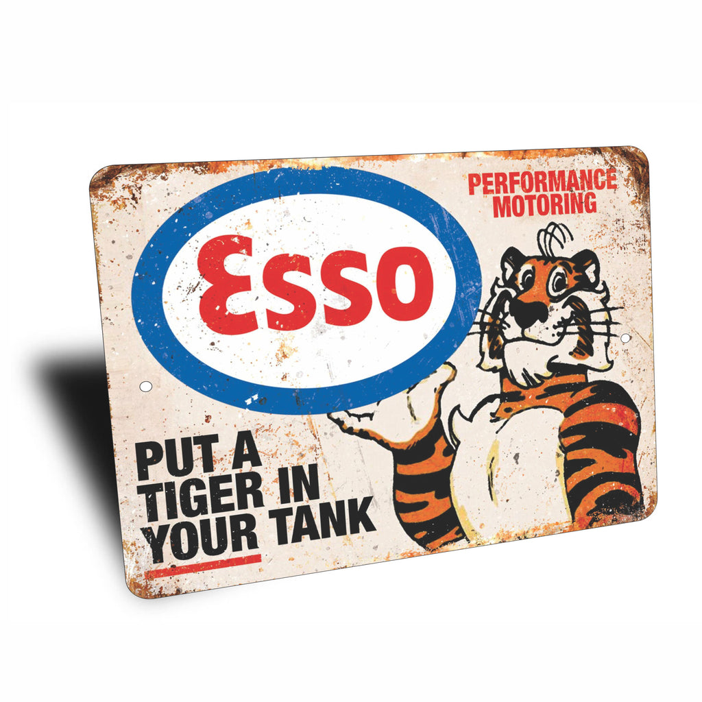 PLACA TIGER ESSO MOTORING