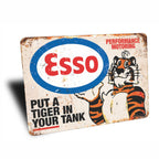 PLACA TIGER ESSO MOTORING