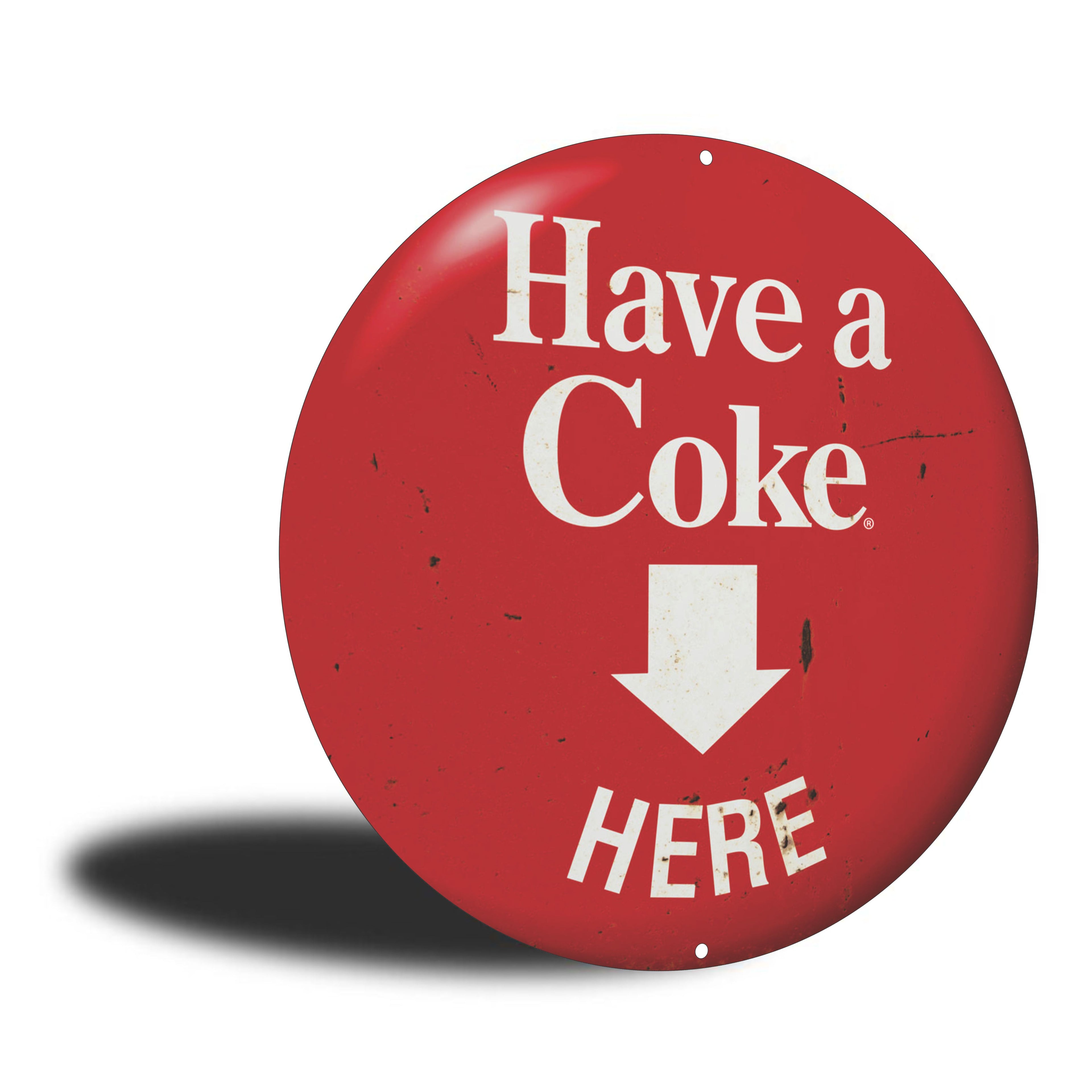 PLACA CIRCULAR HAVE A COKE