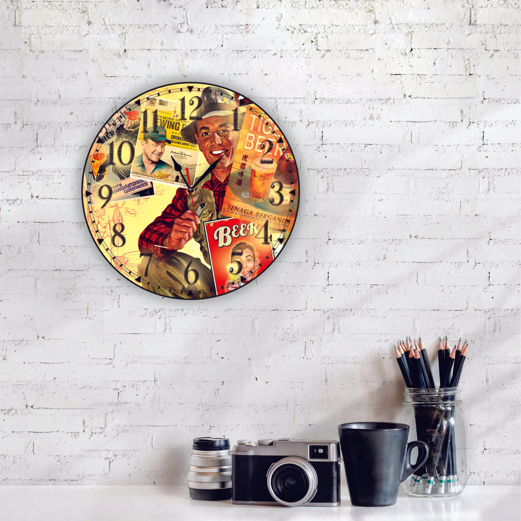 RELOJ BEER COLLAGE