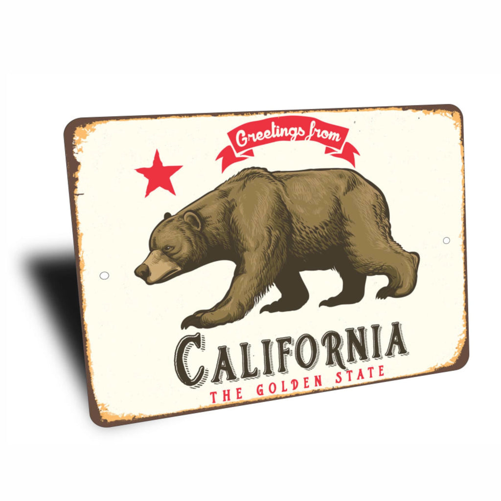 PLACA CALIFORNIA BEAR