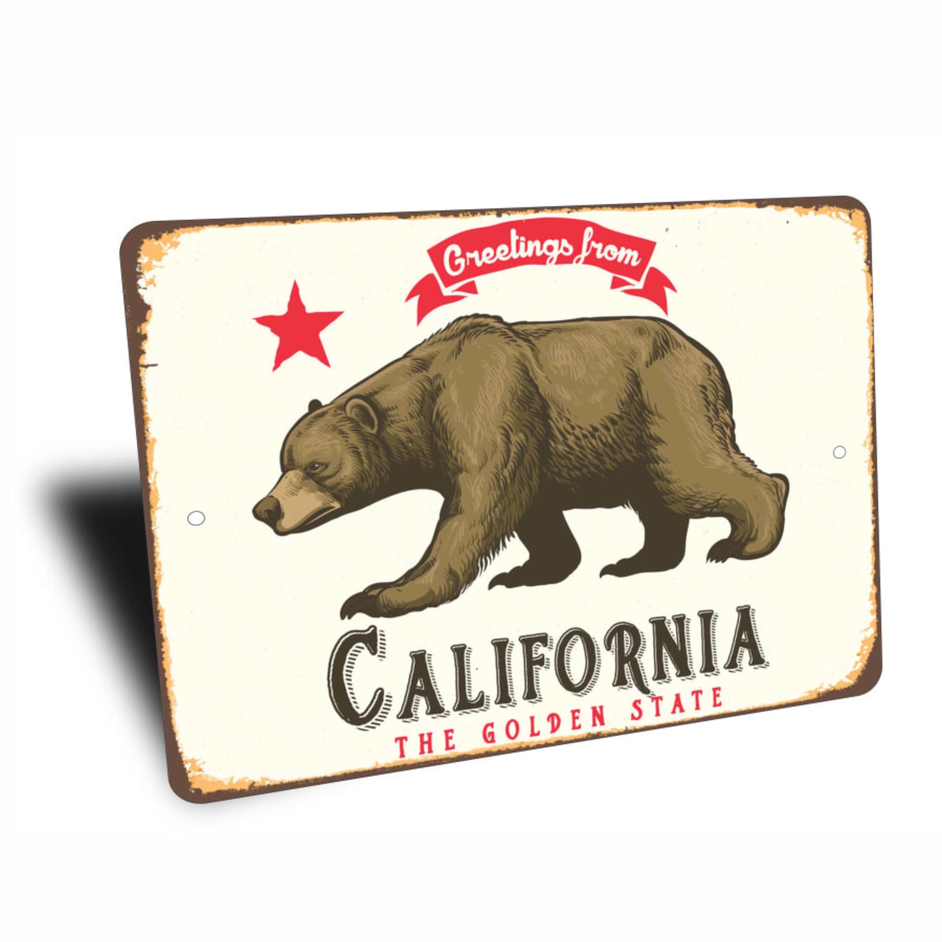 PLACA CALIFORNIA BEAR