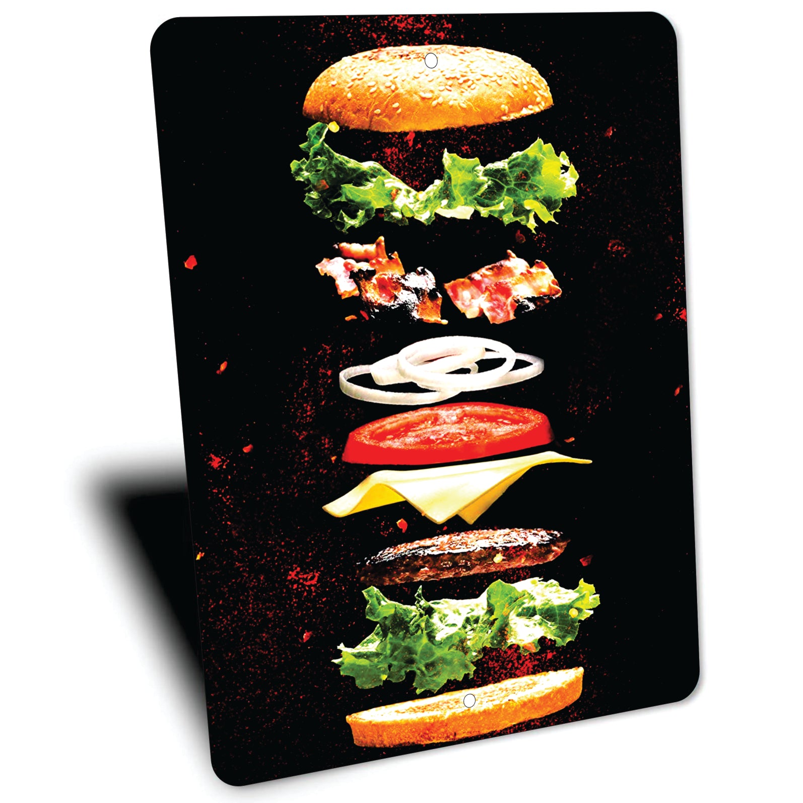 PLACA HAMBURGUESA INGREDIENTES