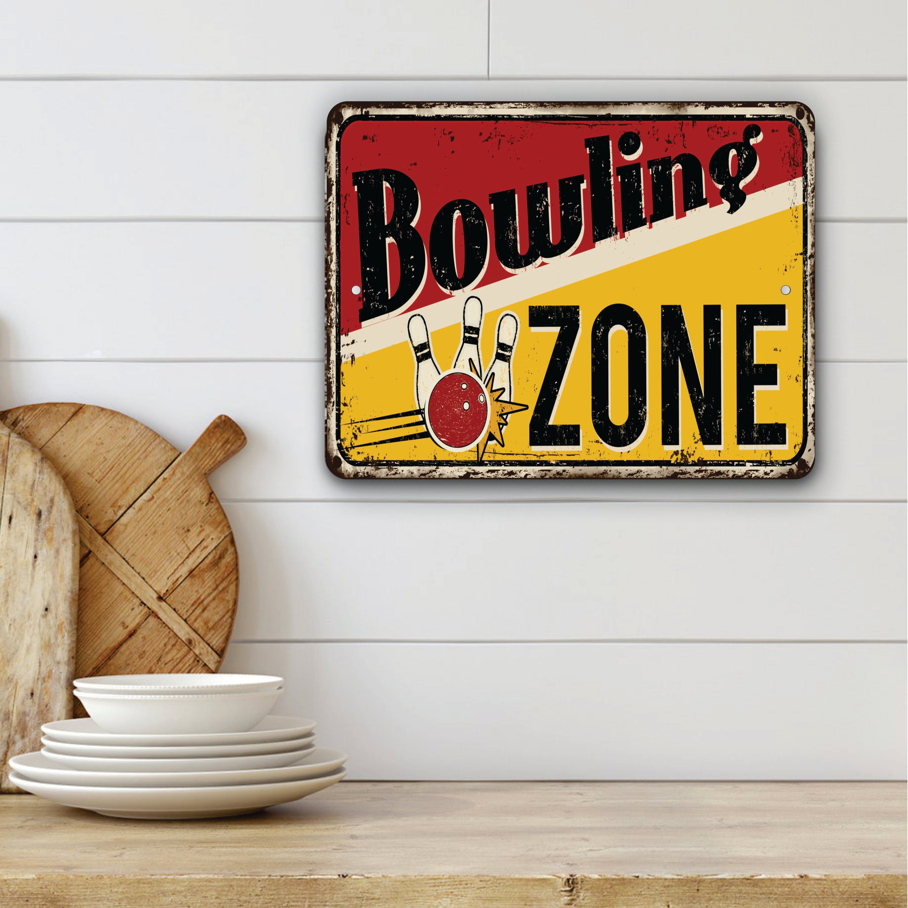 PLACA BOWLING ZONE