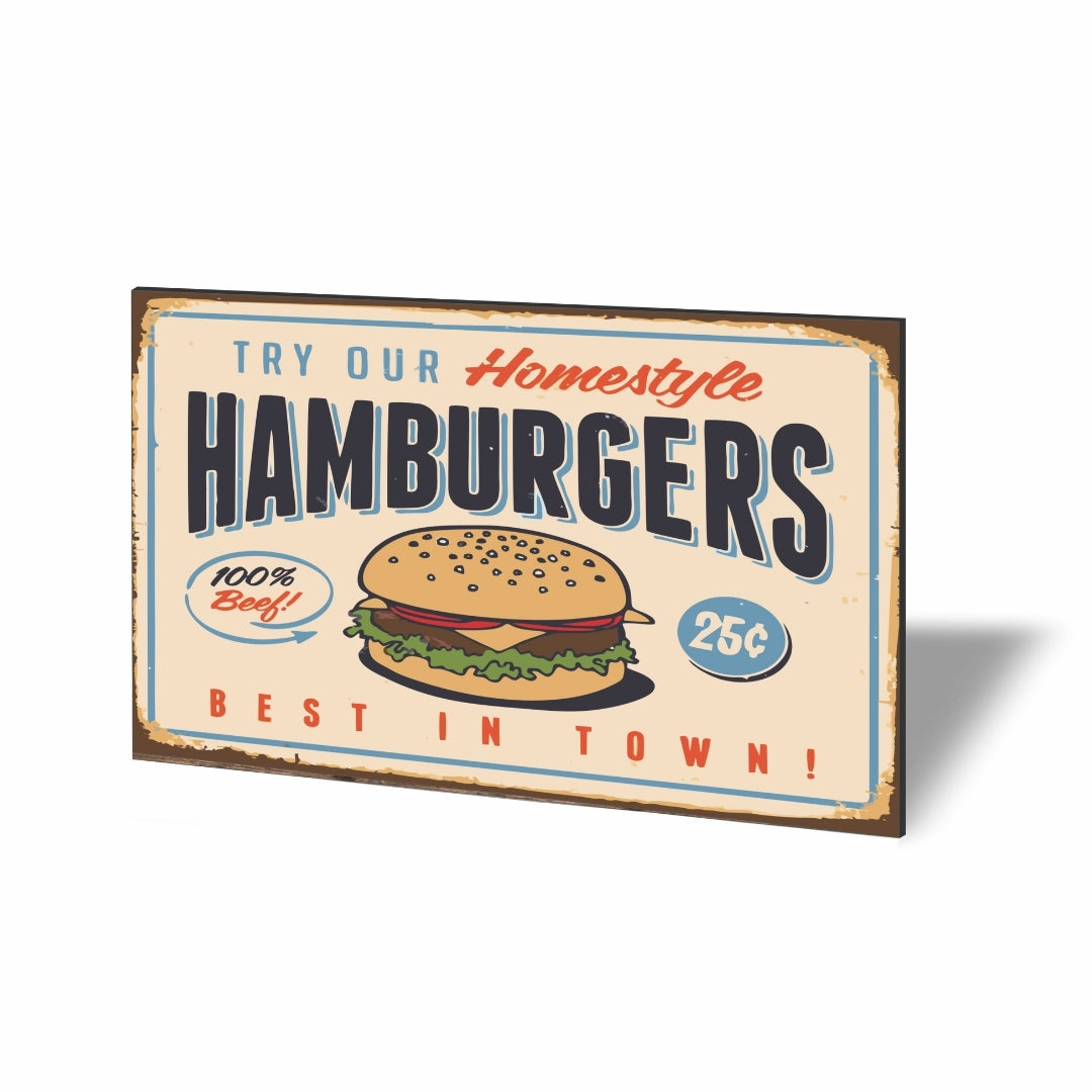 POSTER HAMBURGERS