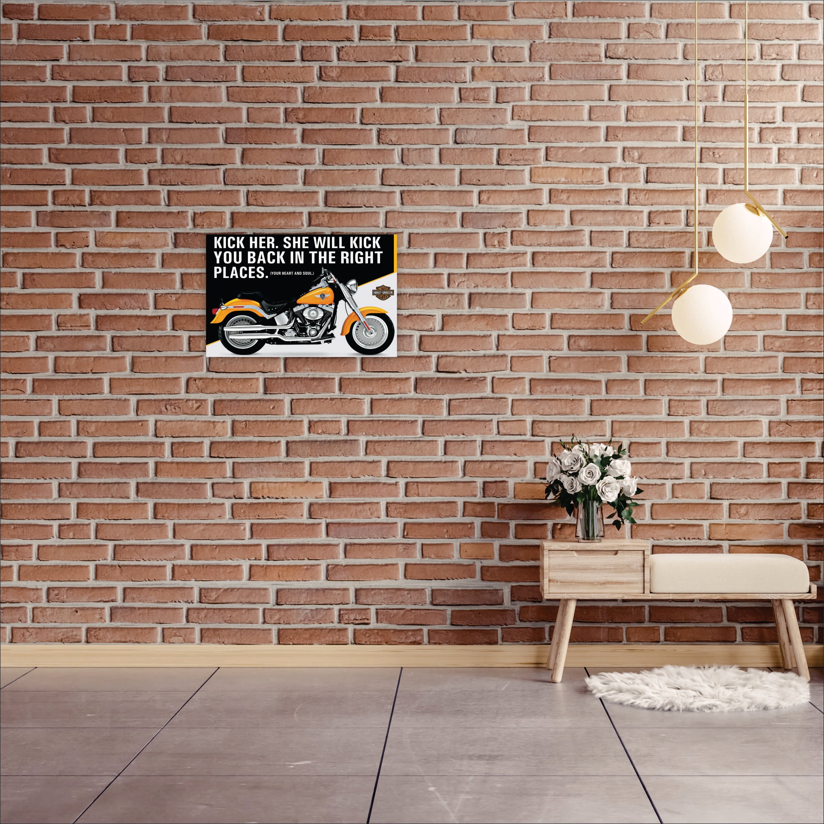 POSTER HARLEY-DAVIDSON MOTORCYCLE