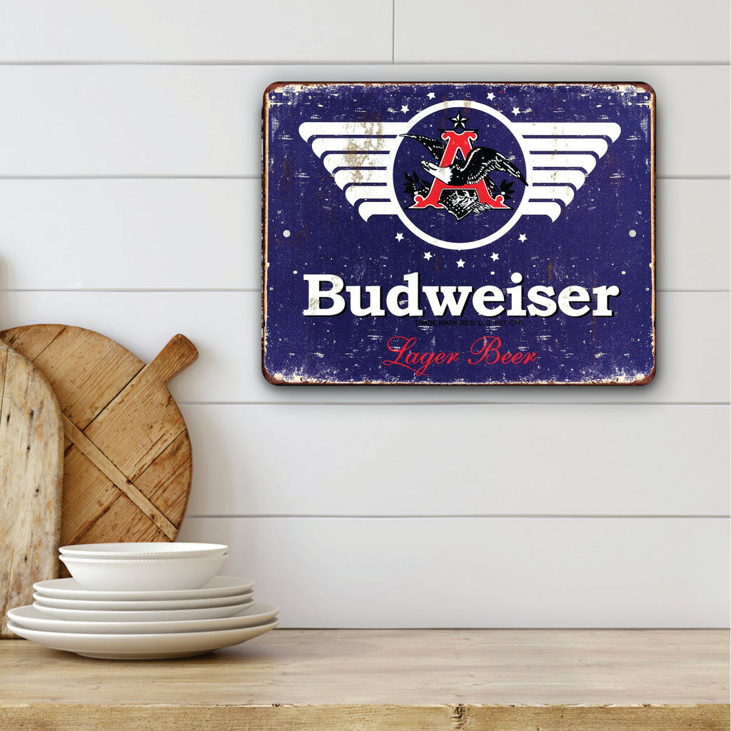 PLACA BUDWEISER LAGER BEER