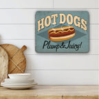 PLACA HOT DOGS RETRO