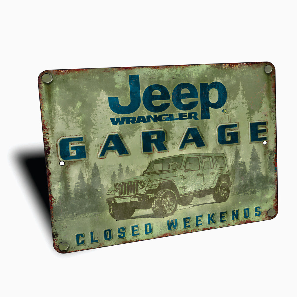 PLACA JEEP GARAGE