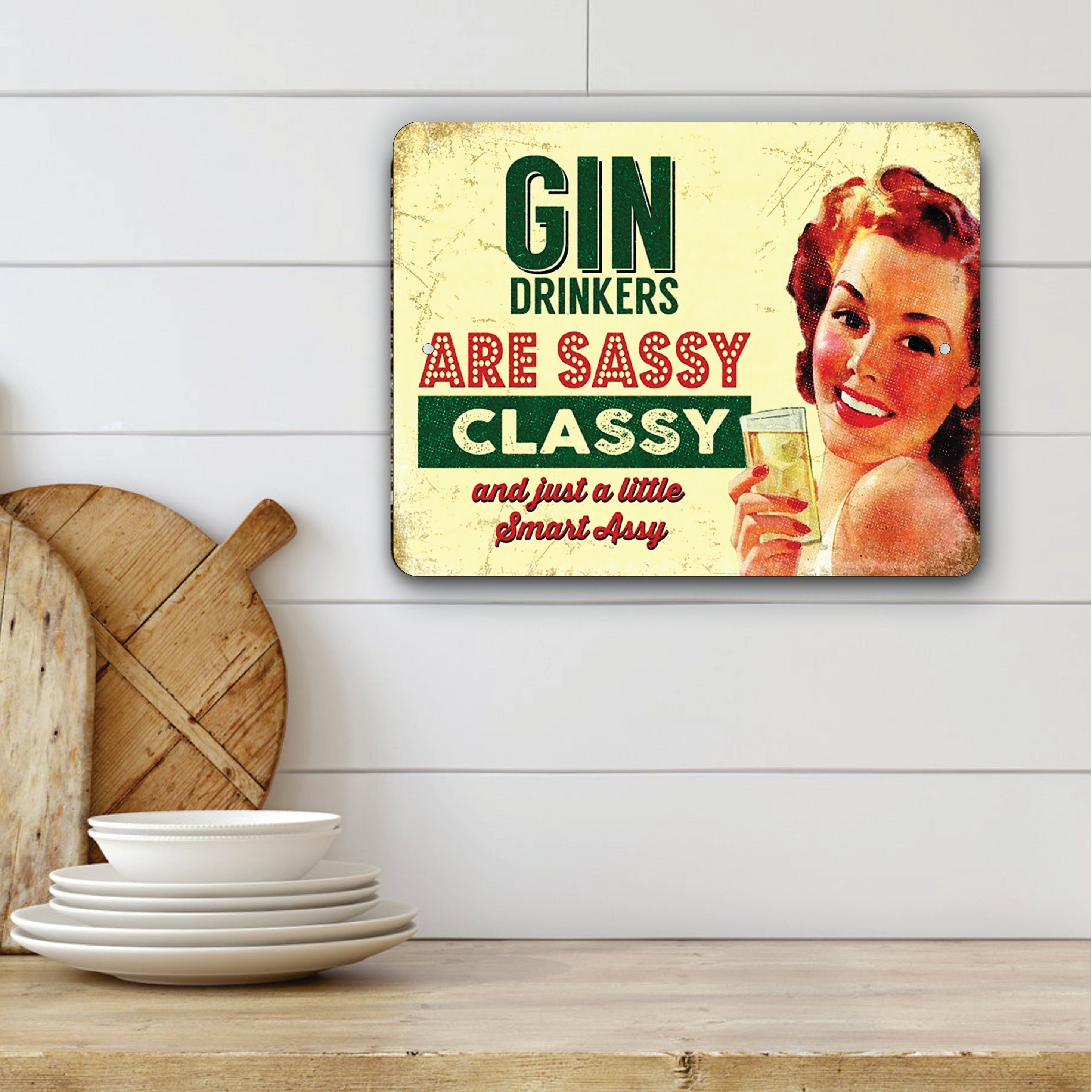 PLACA GIN DRINKERS