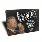 PLACA NO WORKING DRINK