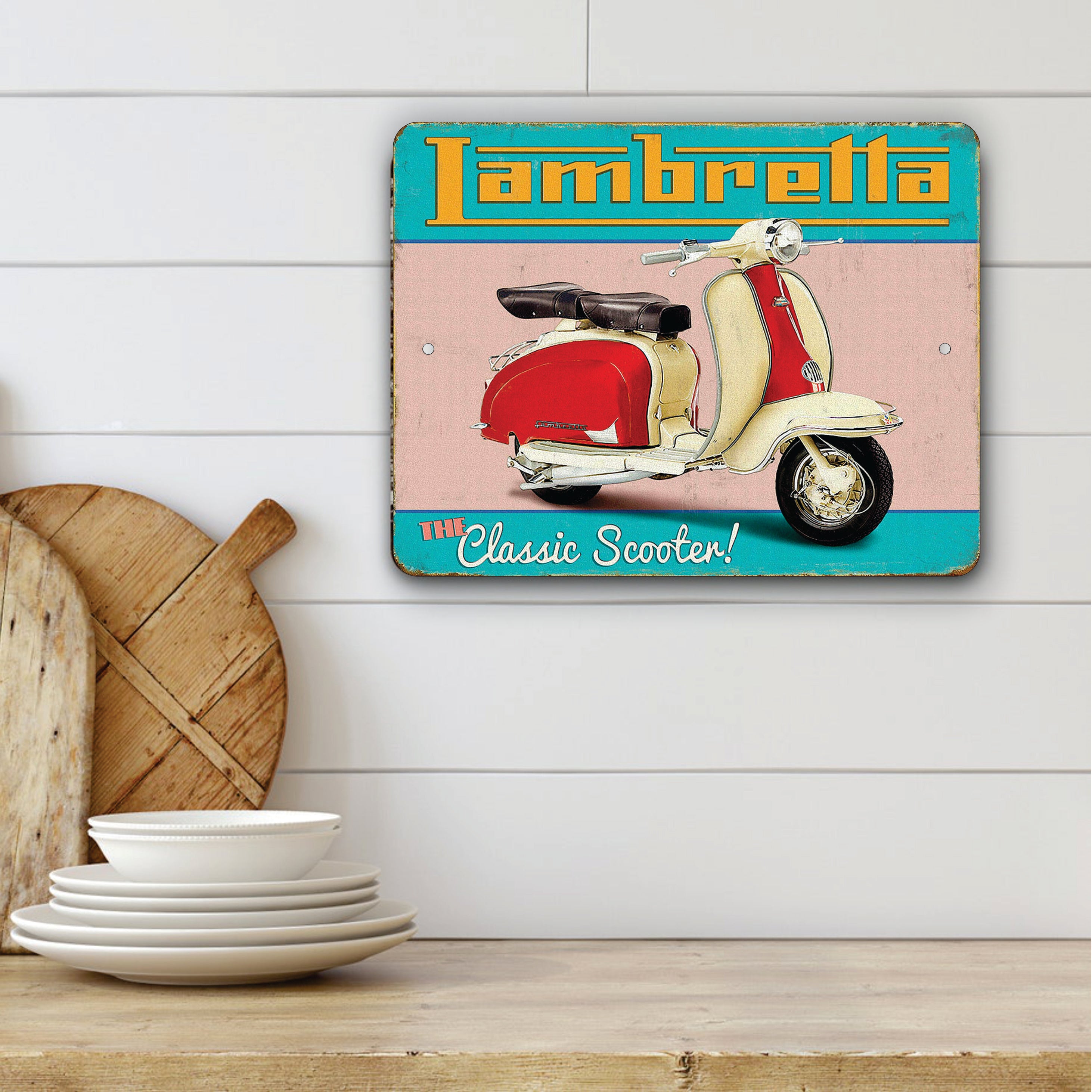 PLACA LAMBRETTA CLASSIC SCOOTER