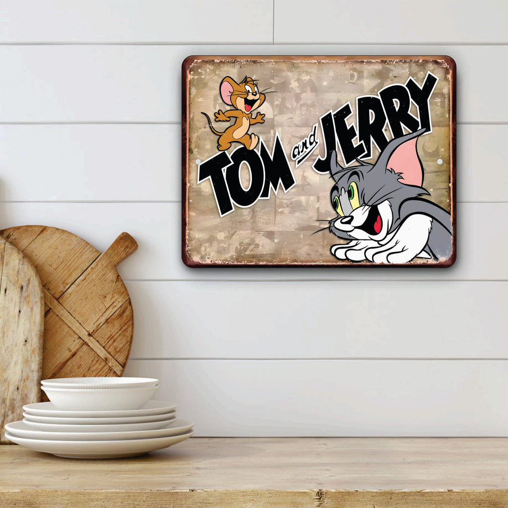 PLACA TOM AND JERRY