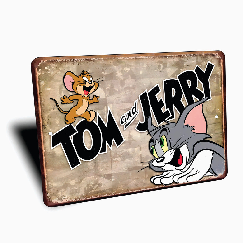 PLACA TOM AND JERRY
