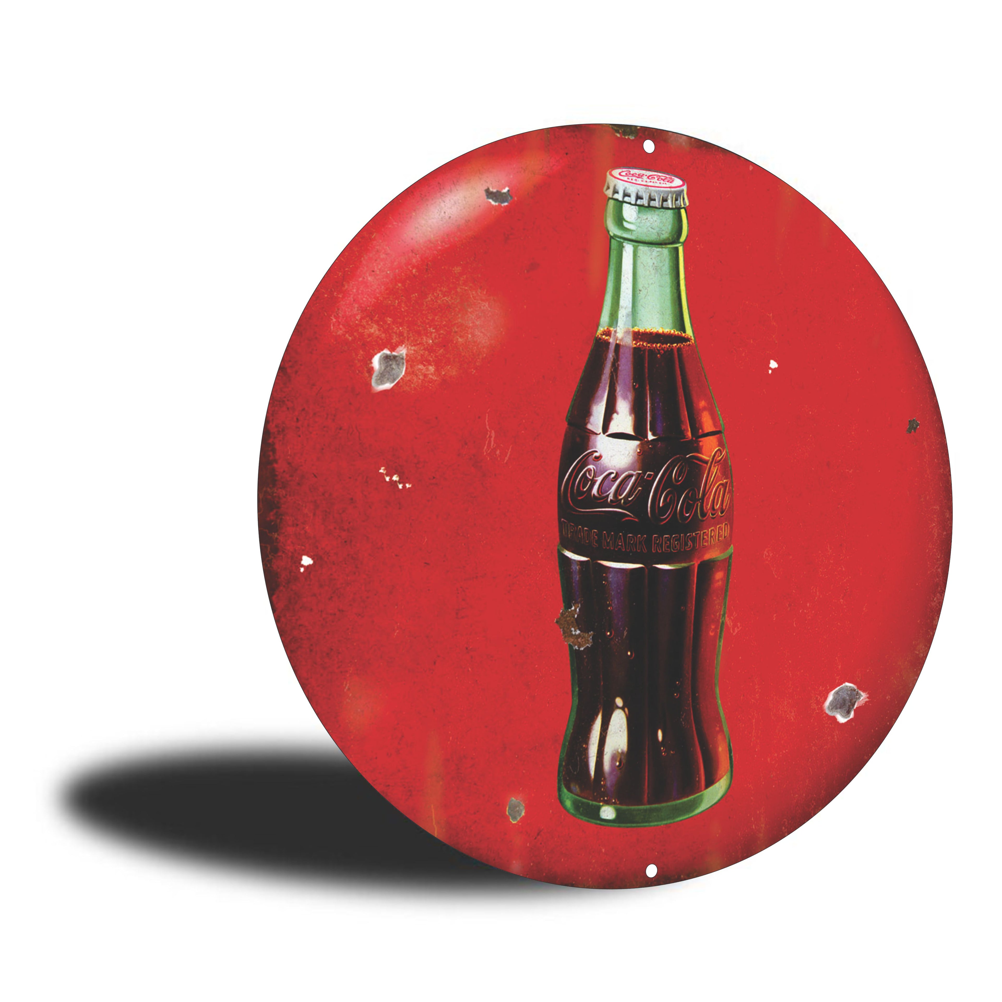 PLACA CIRCULAR SIMPLE COKE