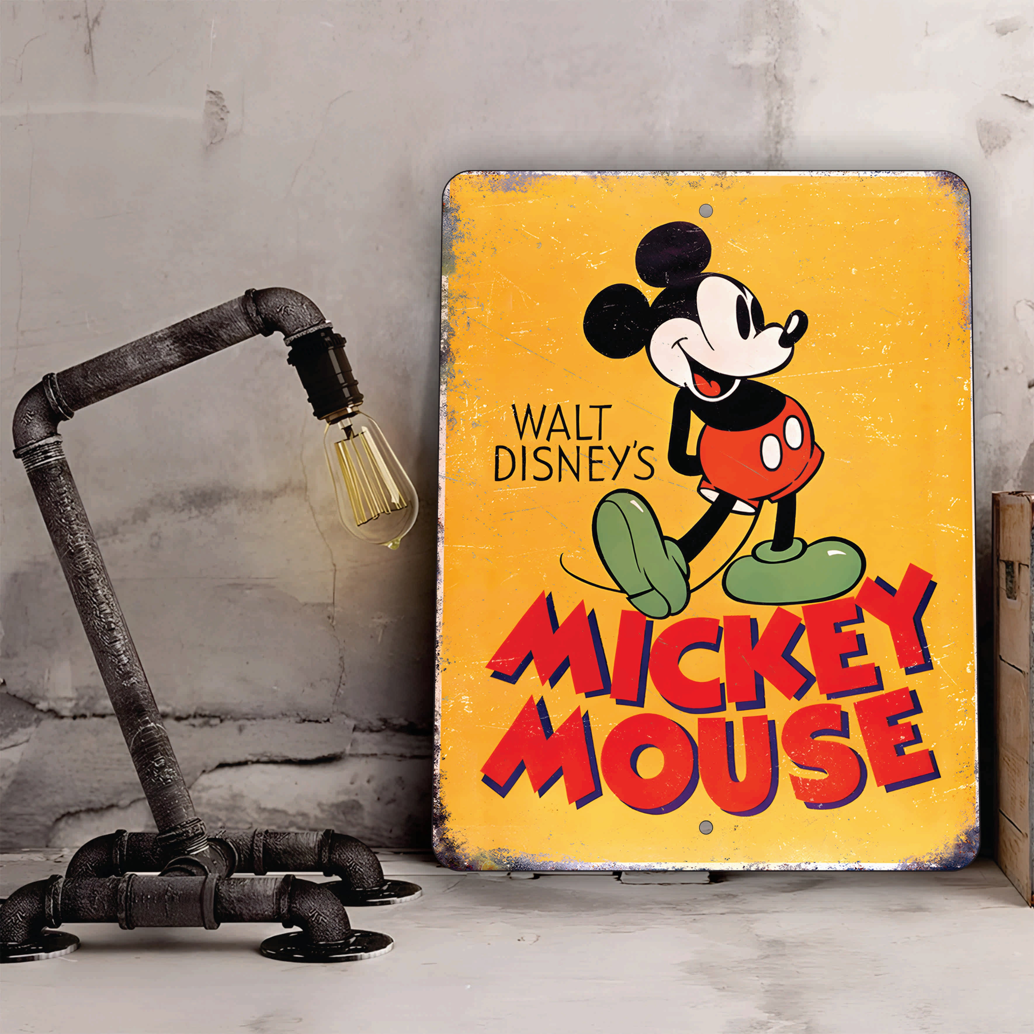 PLACA MICKEY MOUSE RETRO