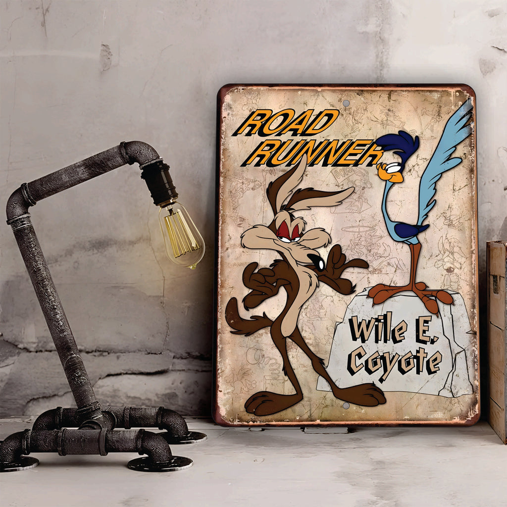 PLACA EL COYOTE Y EL CORRECAMINOS