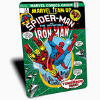 PLACA SPIDER-MAN Y IRON MAN