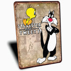 PLACA SILVESTRE Y PIOLIN