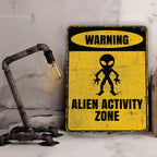 PLACA ALIEN ACTIVITY ZONE