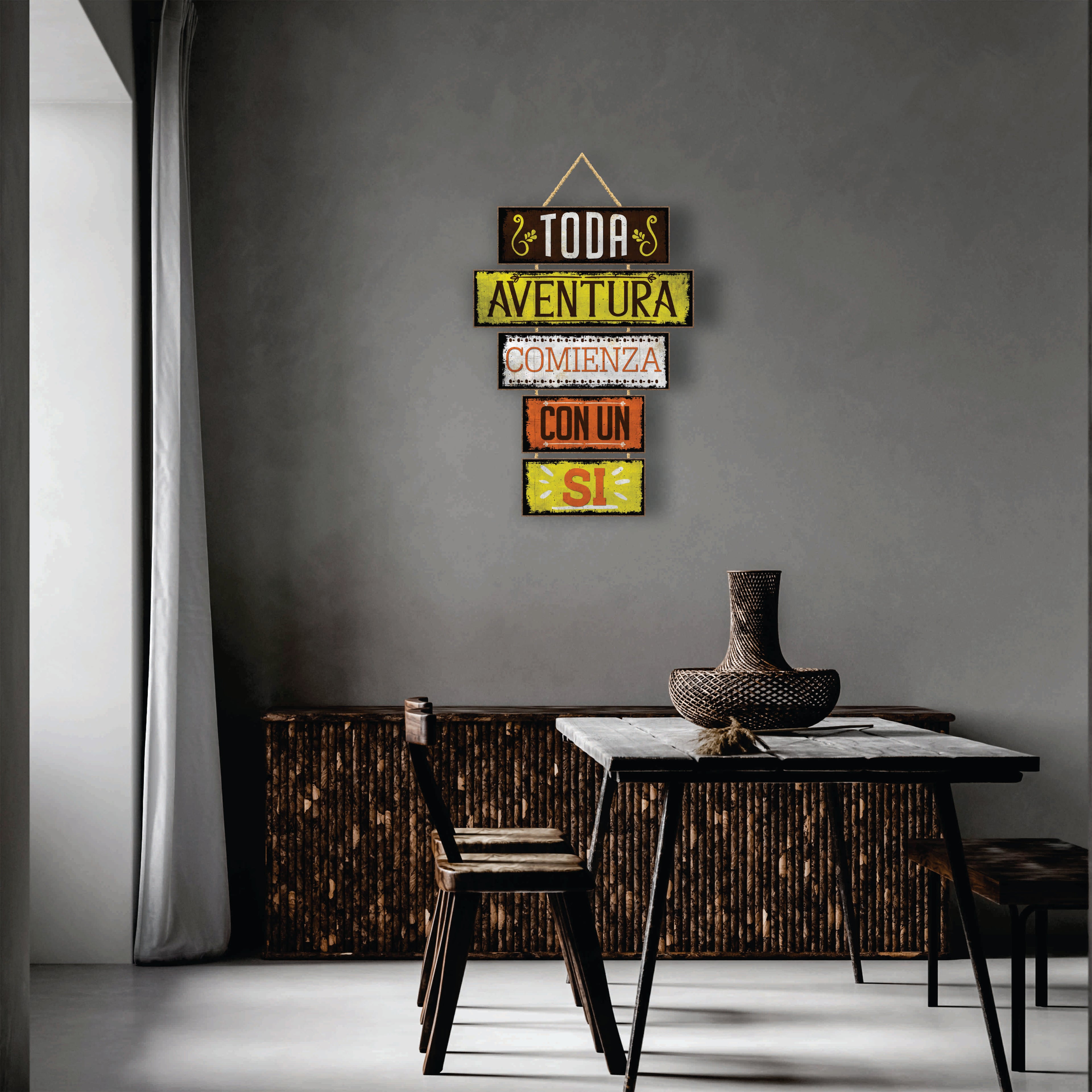 DECO FRASE TODA AVENTURA COMIENZA
