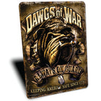 PLACA DAWGS OF WAR