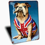 PLACA BULLDOG INGLES