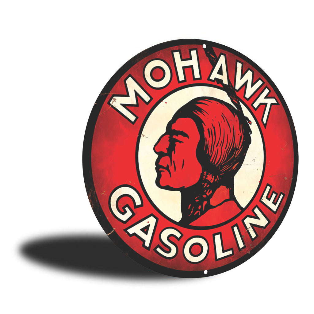 PLACA CIRCULAR MOHAWK GASOLINE