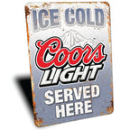 PLACA COORS LIGHT